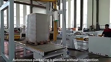 pallet wrapping machine with rotary arm——jiningkeepway