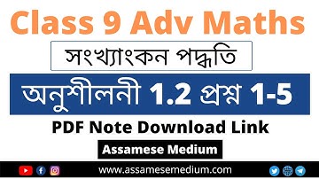 Class 9 Adv Maths Ex 1.2 Q1-Q5 Solution | সংখ্যাংকন পদ্ধতি অনুশীলনী ১.২ প্ৰশ্ন ১-৫