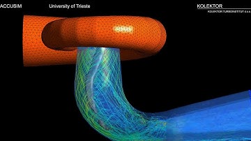 ACCUSIM: Vortex rope in a Francis turbine at part load
