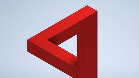 How to make Penrose triangle in Inventor Autocad