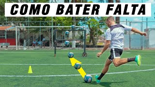 COMO BATER FALTA COM PRECISÃO E EFEITO | Aprenda como fazer mais gols no Futebol