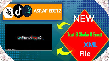 New Xml File  ||Attitude LyricsVideo ||Black Screen Xml| Xml FileMotion Motion |ᗩSᖇᗩᖴ