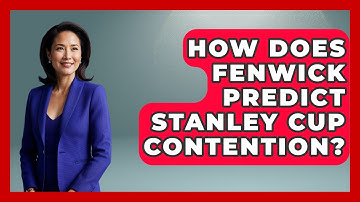 How Does Fenwick Predict Stanley Cup Contention? - Puck Stats Central