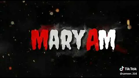 Maryam name status ♥️♥️