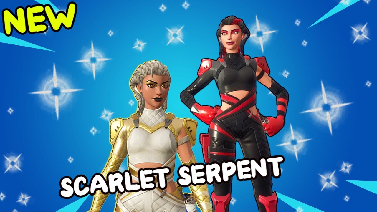 FORTNITE SCARLET SERPENT SKIN w/ ALL POPULAR EMOTES YouTube