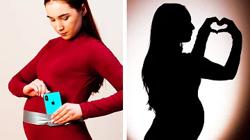 Como fica o pé da barriga de uma grávida?