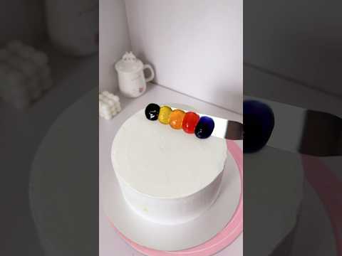 Painting A Rainbow But Make It Cake Daocakemagic Cakedecorating Shorts Satisfying