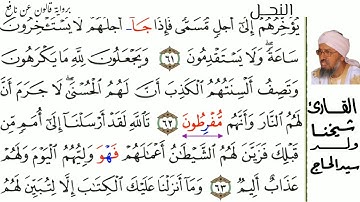 16 سورة النحل للمقرئ  شيخنا ولد سيد الحاج حفظه الله