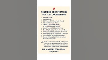 TG ICET 2025 COUNSELING PROCESS REQUIRED CERTIFICATES MBA MCA VERIFICATION AP ICET 2025