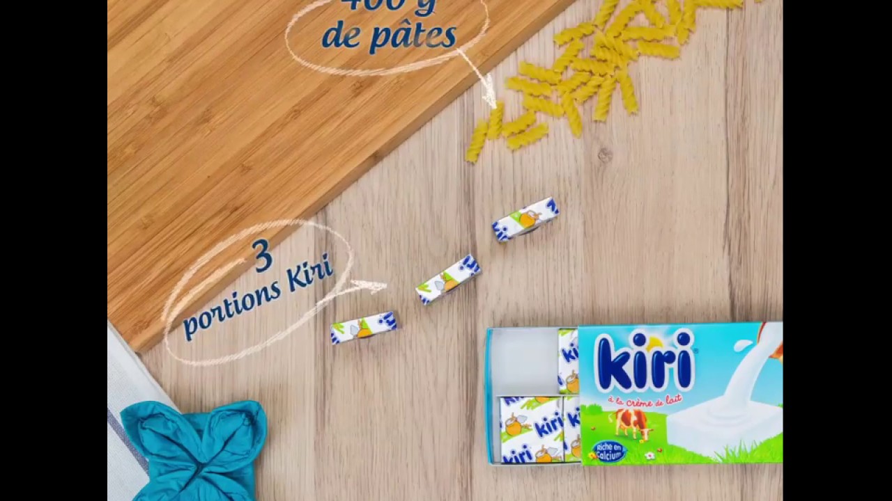 Gratin de pâtes à la sauce Kiri YouTube