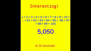 Sum of Numbers from 1 to 100