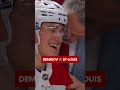 QUE C’EST BEAU! Ivan Demidov est félicité par Martin St-Louis après son 1er but