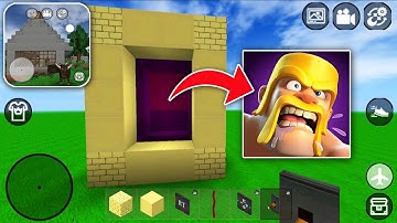 How to Make PORTAL to CLASH OF CLANS in MINI BLOCK CRAFT 3D