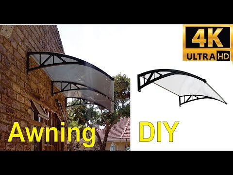 Video: Do-it-yourself polycarbonate car awnings: work order