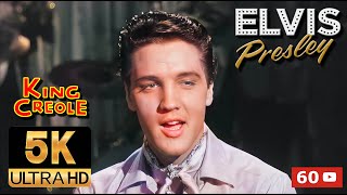 Elvis Presley AI 5K Colorized / Restored - Young dreams (1958)