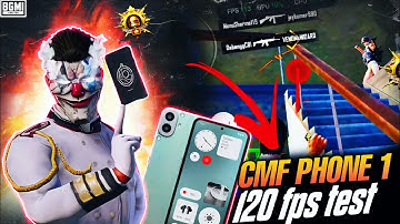 cmf phone 1 bgmi test 120 fps 😱  | 3.7 update gameplay