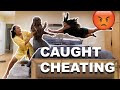 CAUGHT CHEATING WITH HER FRIEND IN THE HOUSE