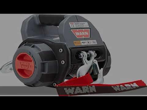WARN 101575 Handheld Portable Drill Winch with 40 Foot Synthetic Rope