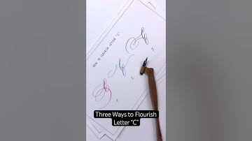 How To Flourish Letter C 💖 #calligraphy #copperplate #handwriting #flourishing #penmanship