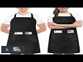 Utopia Kitchen 2 Pack Bib Apron Adjustable with 2 Pockets Water