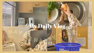 Living alone in Bangkok Vlog 🌦🍝 dorm activity , cooking , go to cafe , video edit , watching series
