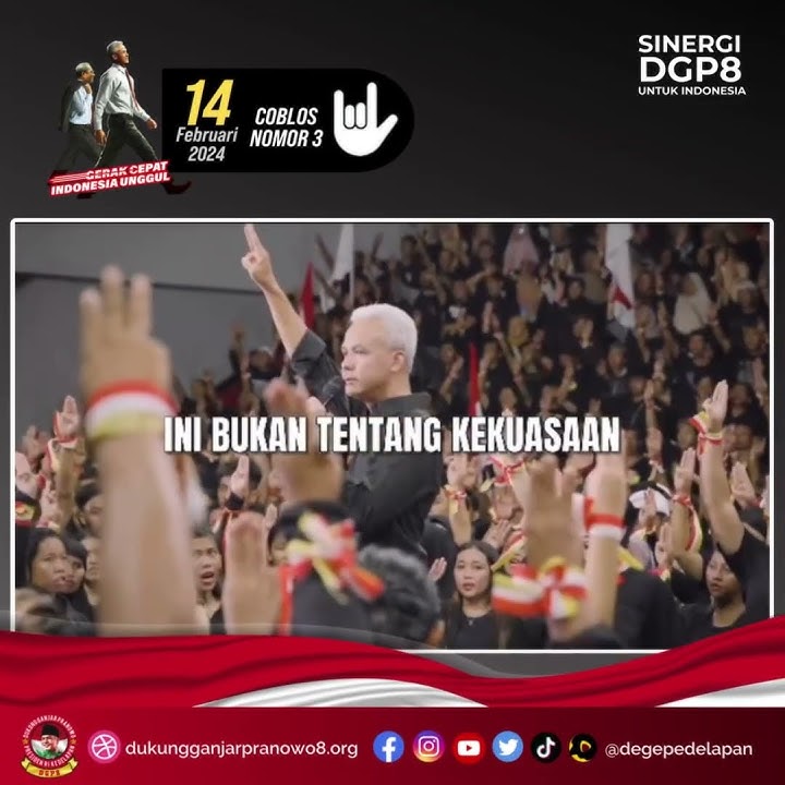 SALAM DEMOKRASI SALAM 3 JARI PILIH GANJAR-MAHFUD