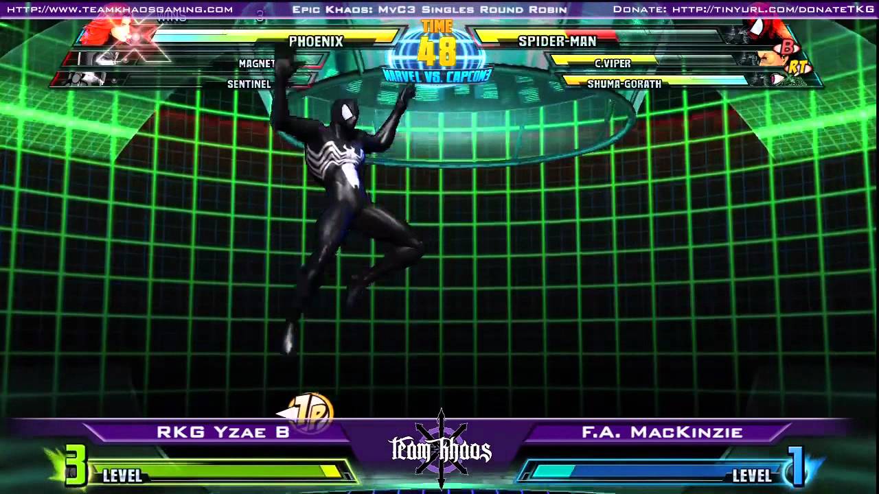 Epic Khaos May MvC3 Singles Round Robin - RKG Yzae B vs F.A. MacKinzie