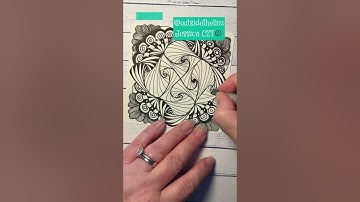 Paradox tangle extravaganza, Zentangle® Jessica CZT© Outside the LinZ