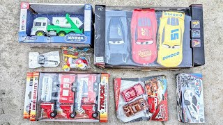 Collecting Brand New Quality Toys For Unboxing Then Test Driving | Rescue Truck Set, Disney Car Set