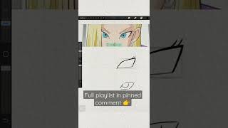 How To Draw Android 18 Eyes From
