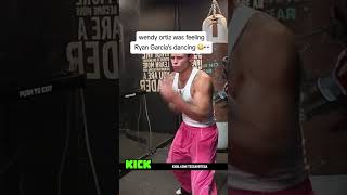 wendy ortiz was feeling Ryan Garcia's dancing 😳👀#ryangarcia #wendyortiz #tessaortega #fyp