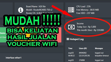 Cara Memunculkan Laporan Hasil Penjualan Voucher Wifi Hotspot di Mikhmon