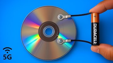 I Connected a Battery to a CD – made a Powerful TV Antenna