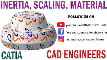 6. CENTER OF GRAVITY, SCALING, APPLY MATERIAL IN CATIA V5