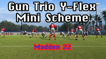 *MULTIPLE CROSSERS* Gun Trio Y Flex Mini Scheme | Madden 22 Tips & Tricks