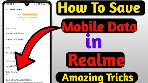 How to Save Mobile Data in All Realme Phone//realme savings kaise on kare //data savings hidden tips