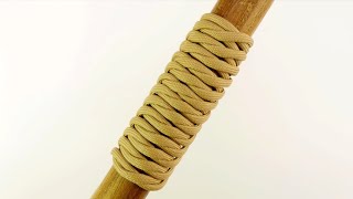 How to make a simple paracord wrapper in West country style