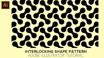 How to Create an Interlocking Shape Pattern in Adobe Illustrator | Easy Geometric Design Tutorial