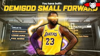 NBA 2K21 LEBRON JAMES BUILD - 61 BADGE UPGRADES - DEMIGOD SMALL FORWARD  BUILD 