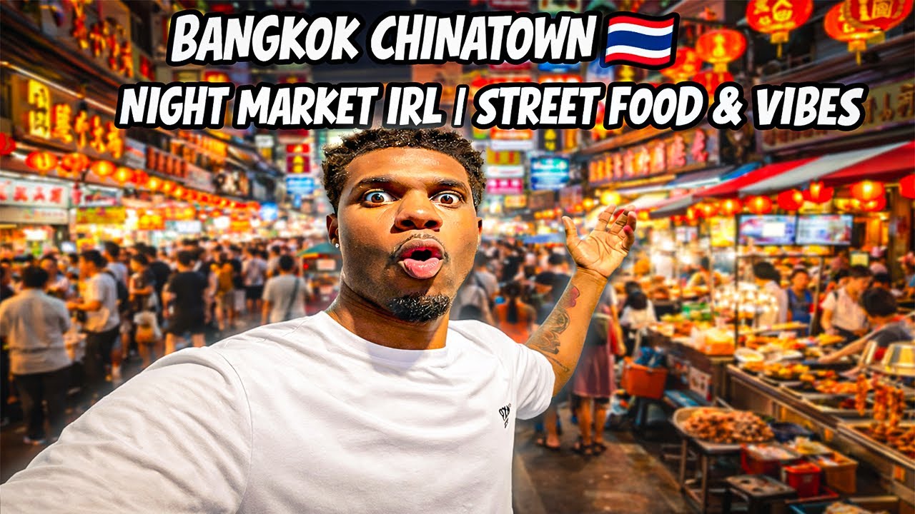 Bangkok Chinatown 🇹🇭 | Night Market IRL | Street Food & Vibes
