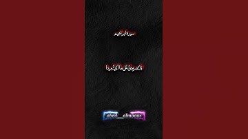 ﴿وَما لَنا أَلّا نَتَوَكَّلَ عَلَى اللَّهِ وَقَد هَدانا سُبُلَنا 🍂🥀🤍🤲🏻 تلاوه خاشعه من سوره ابراهيم