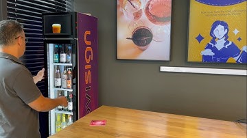 Digital signage combined with IoT - door opening