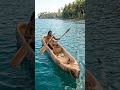 Amazing Coconut Tree Boat Making 🌴 Tribal Woman Ocean Hunting Adventure #oceansurvival #tribalcraft