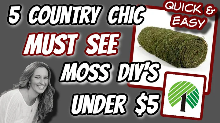 5 COUNTRY CHIC MUST SEE Moss DIY's UNDER $5 | QUIC...