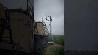 Railway Electrification Ohe Workers Working Tirelessly During Heavy Rain To Achieve Target On Time