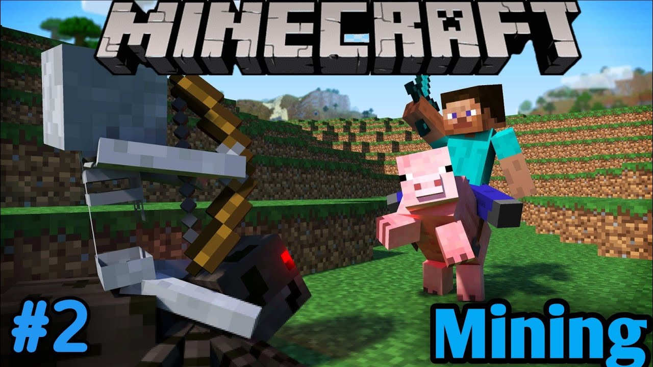 Minecraft Iron Mining | Minecraft Survival Gameplay Episode 2 - YouTube