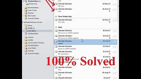 Sent Items only shows my name in Outlook 2010 (100% Solved) by Digital Tech Nepal