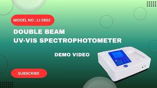Double Beam Microprocessor UV-VIS Spectrophotometer Regular Model With Software (Eight Cell Holder)