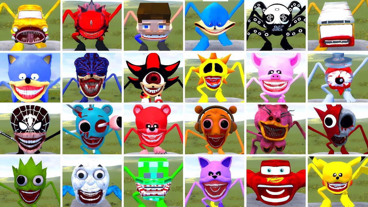 I PLAYED DEATHMATCH GAME WITH ALL SHIN SONIC TAPES FAMILY AND SPRUNKI TAPES FAMILY in Garry's Mod!