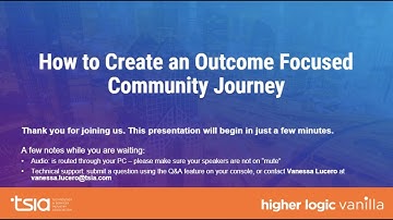 How to Create an Outcome-Focused Community Journey